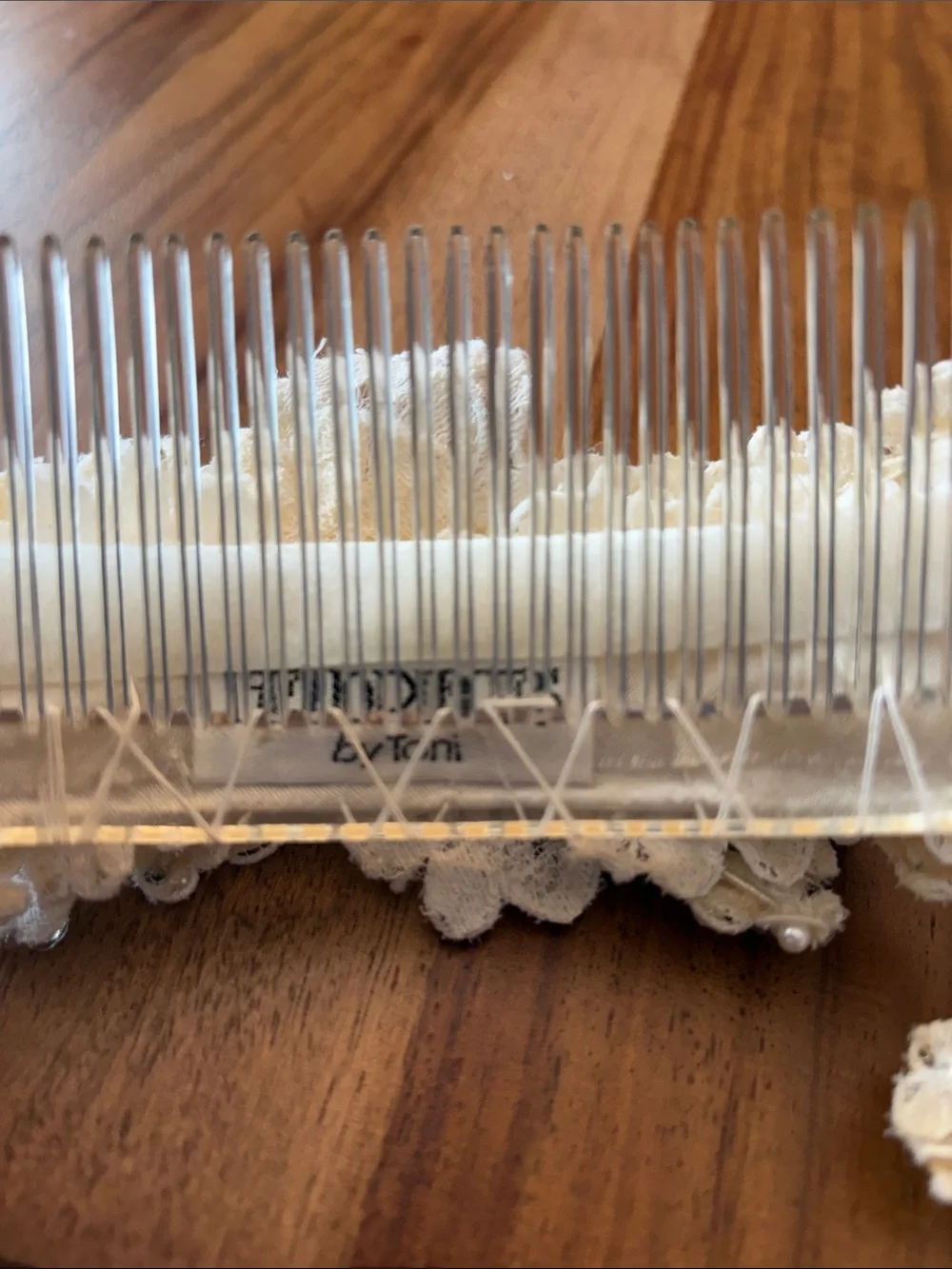 TONI FEDERICI Ivory Floral Pearl Hair Comb - Vintage, 90s